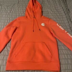 women’s orange carhartt hoodie